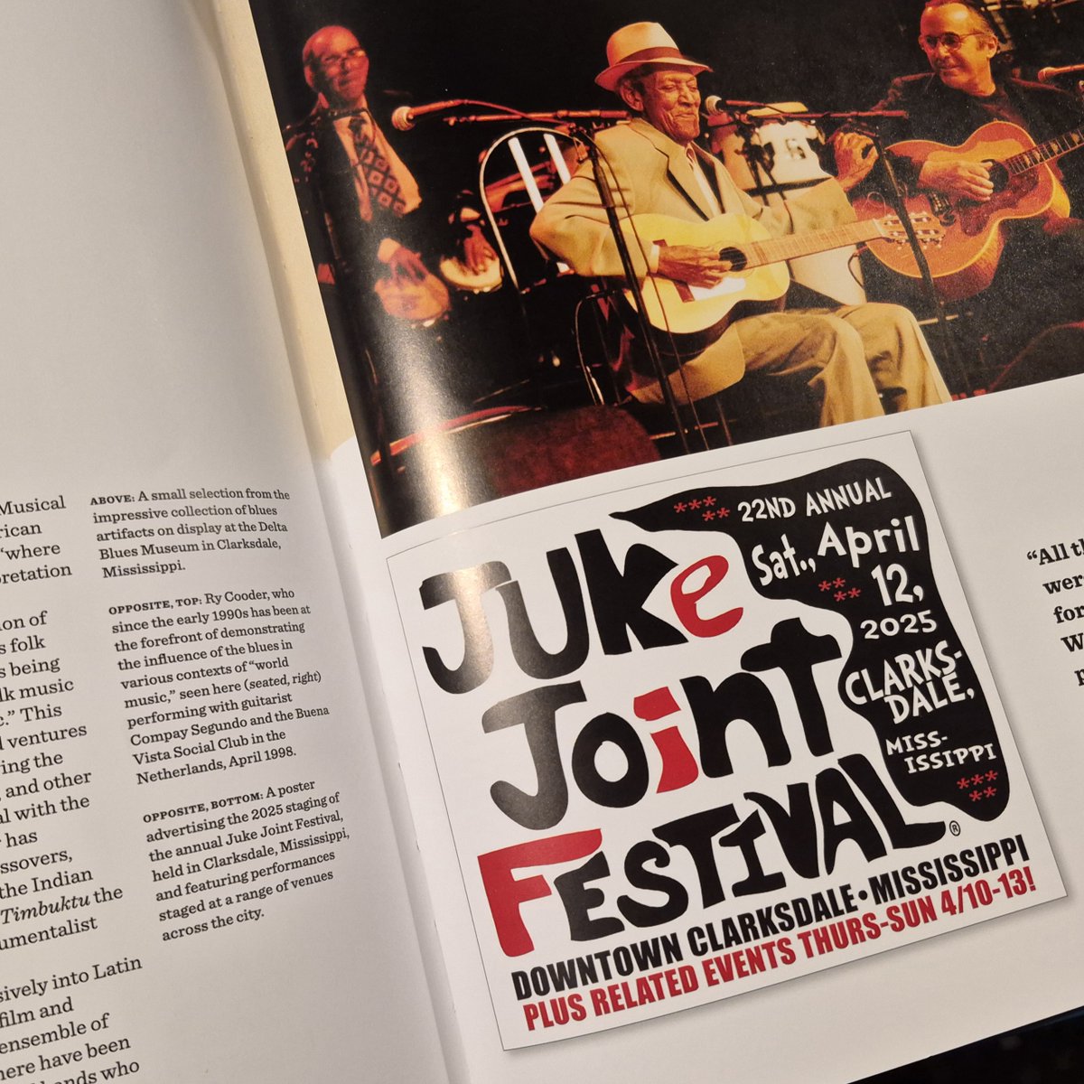 CatHeadRoger's tweet photo. Brand-new THE STORY OF THE BLUES IN 50 SONGS book includes plenty of Clarksdale past,  present and future—including Kingfish, Juke Joint Festival and Delta Blues Museum!

Shop CAT HEAD's book shop in-person daily or online now at https://t.co/GPMrKvonIE

Then #visitclarksdale https://t.co/EOwQLqbtQC