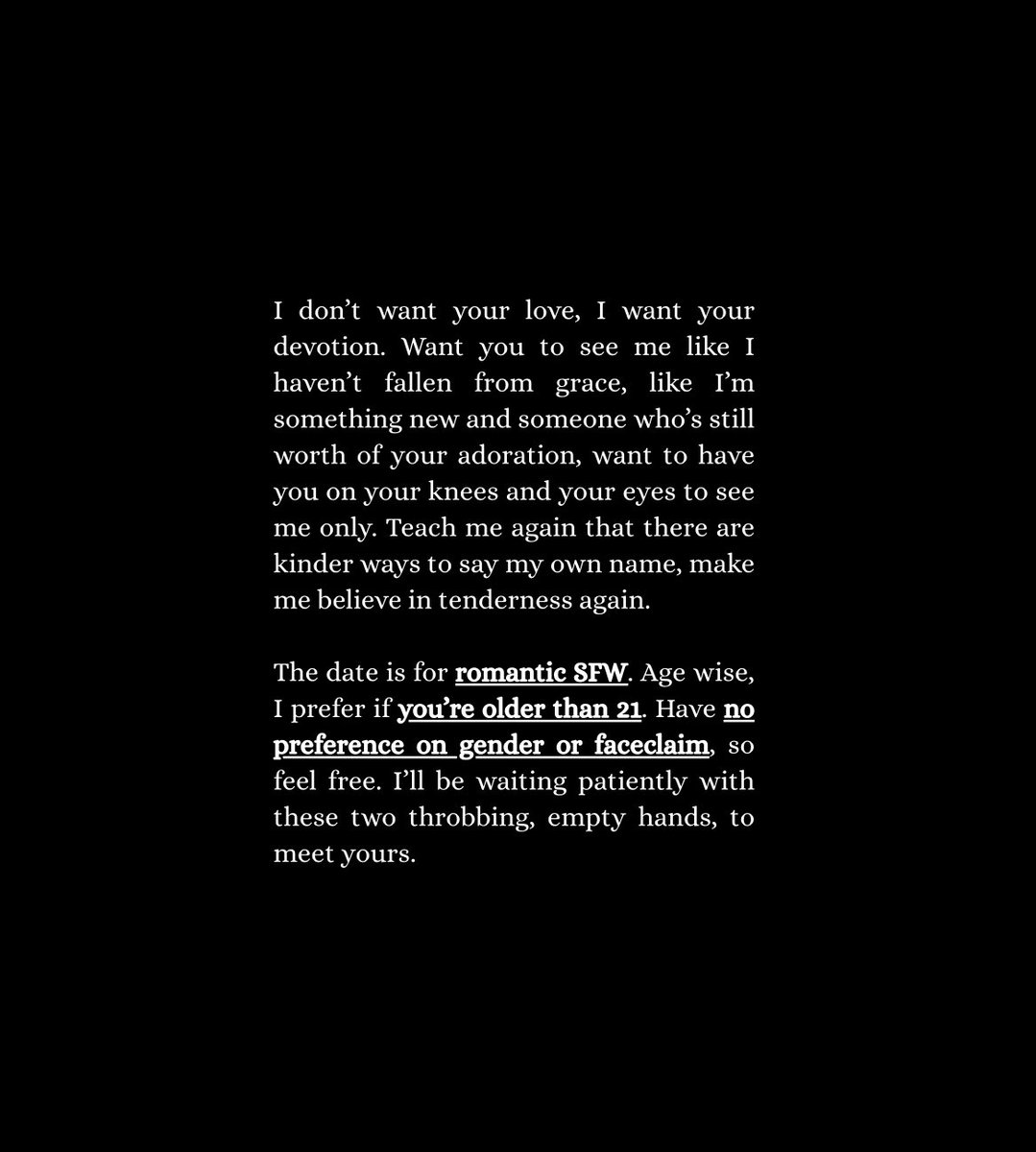 utmostardently's tweet photo. @bermuara_sayang CW // blasphemy

P.S. I’d love it if you could be someone who writes :) https://t.co/NjTylRaSUg