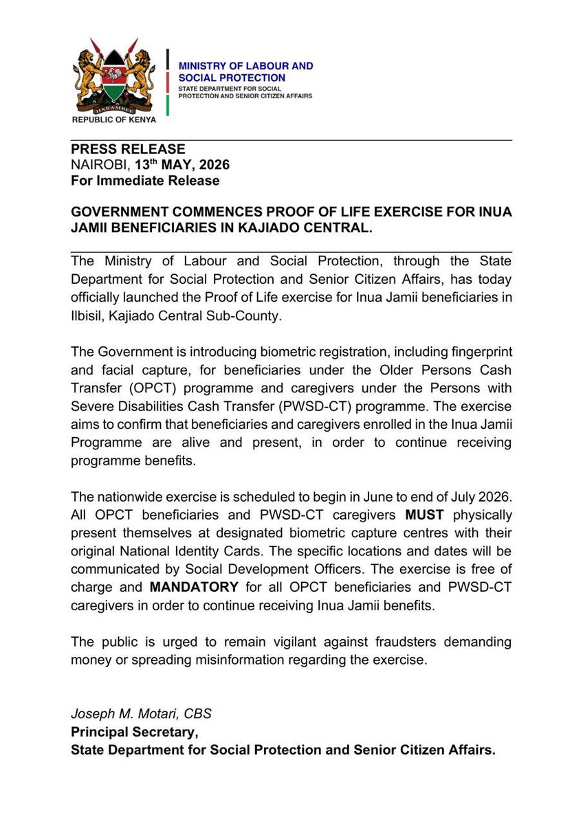 Social Protection and Senior Citizen affairs tweet media