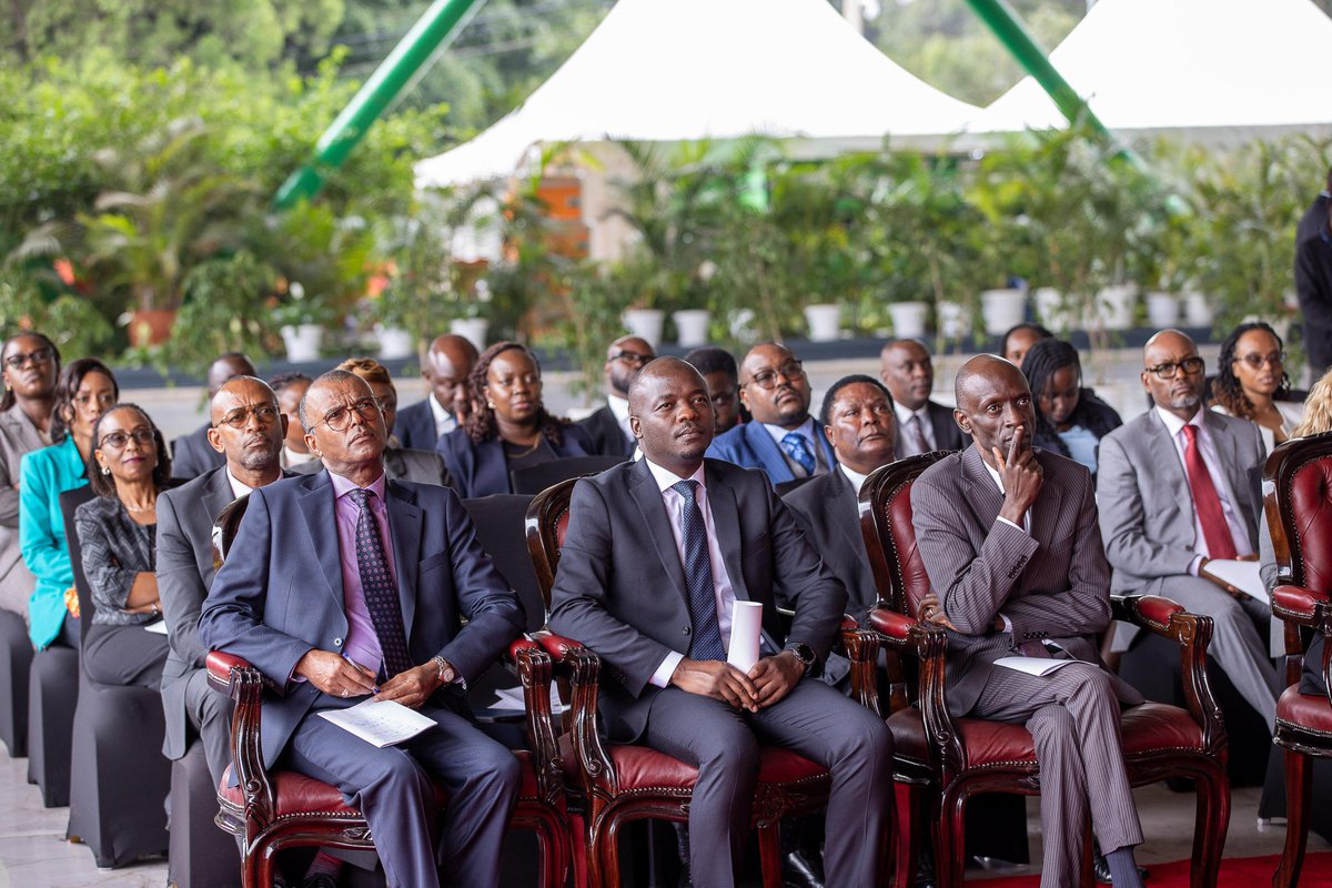 WilliamsRuto's tweet photo. At State House, Nairobi, unveiled Honourable Justice @NjokiNdungu_LJ’s election bid as Judge of the International Criminal Court, 2027-2036. https://t.co/kgtkLAvGWk