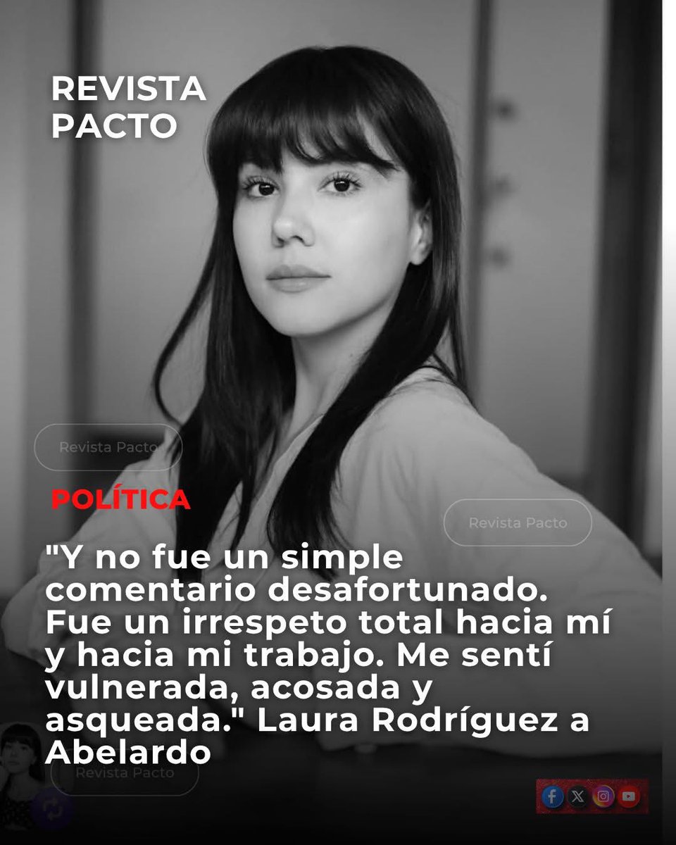 PaisDecente's tweet photo. Periodista Laura Rodríguez se pronuncia tras polémica entrevista con Abelardo: “Me sentí vulnerada, acosada y asqueada”

La periodista Laura Rodríguez rompió el silencio tras la polémica entrevista radial con el candidato presidencial Abelardo de la Espriella, episodio que generó fuerte indignación en redes sociales y en sectores del periodismo colombiano.

Rodríguez aseguró que lo ocurrido no fue “un simple comentario desafortunado”, sino un episodio ofensivo y degradante para ella y su labor profesional.

“Y no fue un simple comentario desafortunado. Fue un irrespeto total hacia mí y hacia mi trabajo. Me sentí vulnerada, acosada y asqueada”, expresó la periodista.

La controversia surgió cuando, durante la entrevista, Abelardo insistió en mostrar una imagen y presionó a la comunicadora para que reconociera lo que, según usuarios y críticos, era una referencia explícita de carácter sexual.

El momento fue ampliamente cuestionado en redes sociales, donde periodistas, dirigentes políticos y organizaciones defensoras de derechos de las mujeres rechazaron lo ocurrido y lo calificaron como una situación humillante e impropia contra una comunicadora en ejercicio de su trabajo.

Diversas figuras públicas pidieron respeto hacia las mujeres periodistas y condenaron cualquier forma de intimidación, acoso o violencia verbal en espacios de debate político y mediático.

Mientras críticos de Abelardo calificaron el episodio como “bochornoso” y “misógino”, seguidores del candidato defendieron su estilo confrontacional y aseguraron que el hecho está siendo exagerado por sectores políticos y mediáticos adversos.