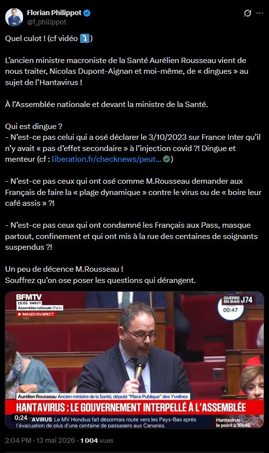ComploploWatch's tweet photo. La bravoure ! 👏🏿

Devant l'@AssembleeNat et @stephanie_rist, là où il faut, les putes à Poutine #DuCONGnangnang (@dupontaignan) et #Philippot (@f_philippot) sont traités de leur nom : des #dingues qui tentent de se refaire la cerise sur le #Hantavirus ! 🖕🏿

Bravo, @aur_rousseau ! https://t.co/OEXaCYMj1B