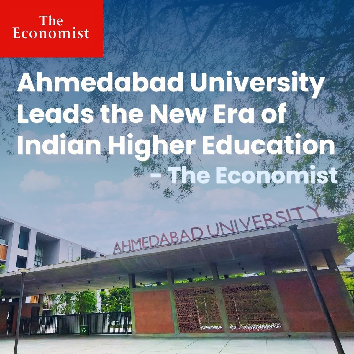 Ahmedabad University tweet media