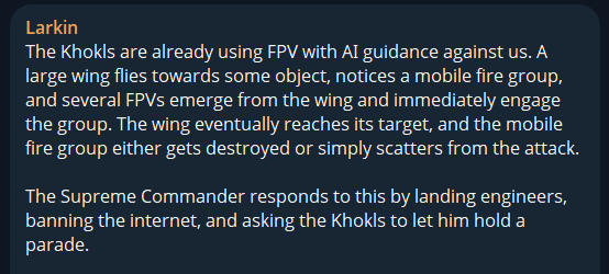 wartranslated's tweet photo. Russian Z-blogger Aleksei Larkin, who supported the war and actively aided the Russian army, has suddenly had an epiphany and taken a swing at the Commander-in-Chief himself. https://t.co/pV4ooilUtI