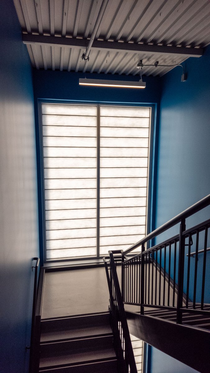 SGHconcepts's tweet photo. Product Spotlight: Daylighting Stairwell Wall Systems
Our new Omaha facility incorporates @Kalwall #daylighting wall systems within the stairwells, bringing natural light into areas that are often overlooked in building design.
#skylights #construction #architectural #windows https://t.co/CP6sfbzV1V