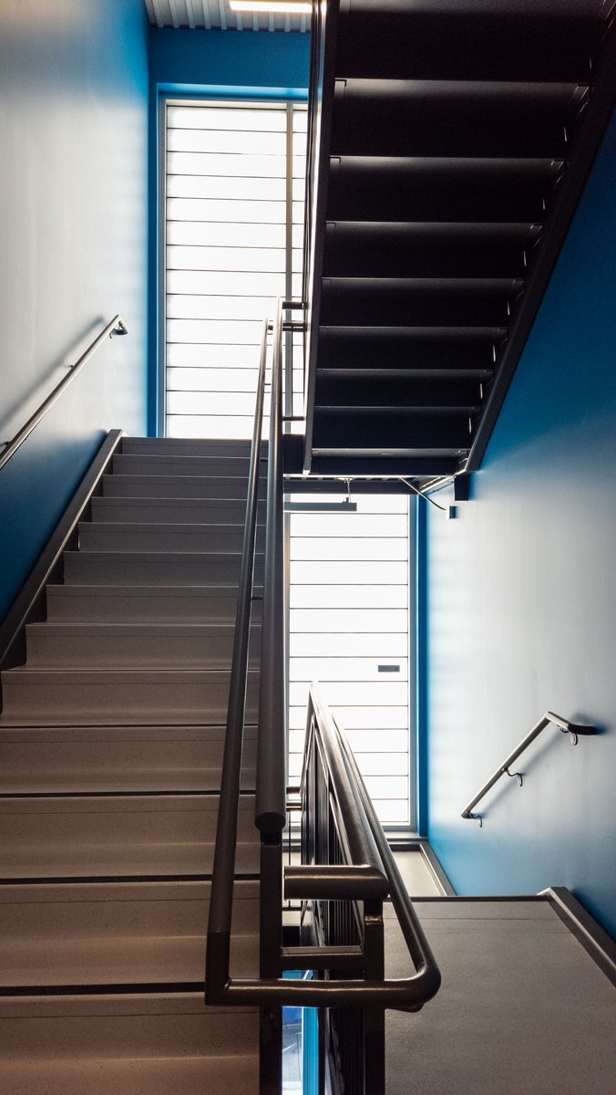SGHconcepts's tweet photo. Product Spotlight: Daylighting Stairwell Wall Systems
Our new Omaha facility incorporates @Kalwall #daylighting wall systems within the stairwells, bringing natural light into areas that are often overlooked in building design.
#skylights #construction #architectural #windows https://t.co/CP6sfbzV1V
