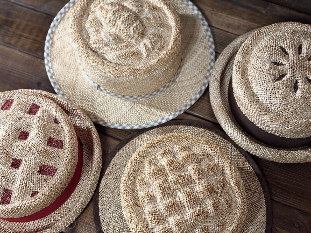 🐟🍒🍫🍎🥧✨ 色んなパイモチーフの夏帽子☀️