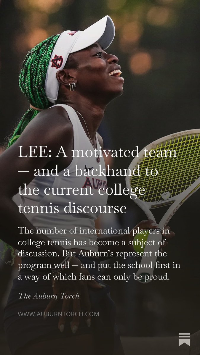 ByJustinLee's tweet photo. There's been a lot of chatter about the number of international players hurting college tennis, or making the program "easier" to cut.

Talk to Auburn's and you'll find that any campus could use more kids like them — not less.

New column: https://t.co/wmuxwNY4AJ