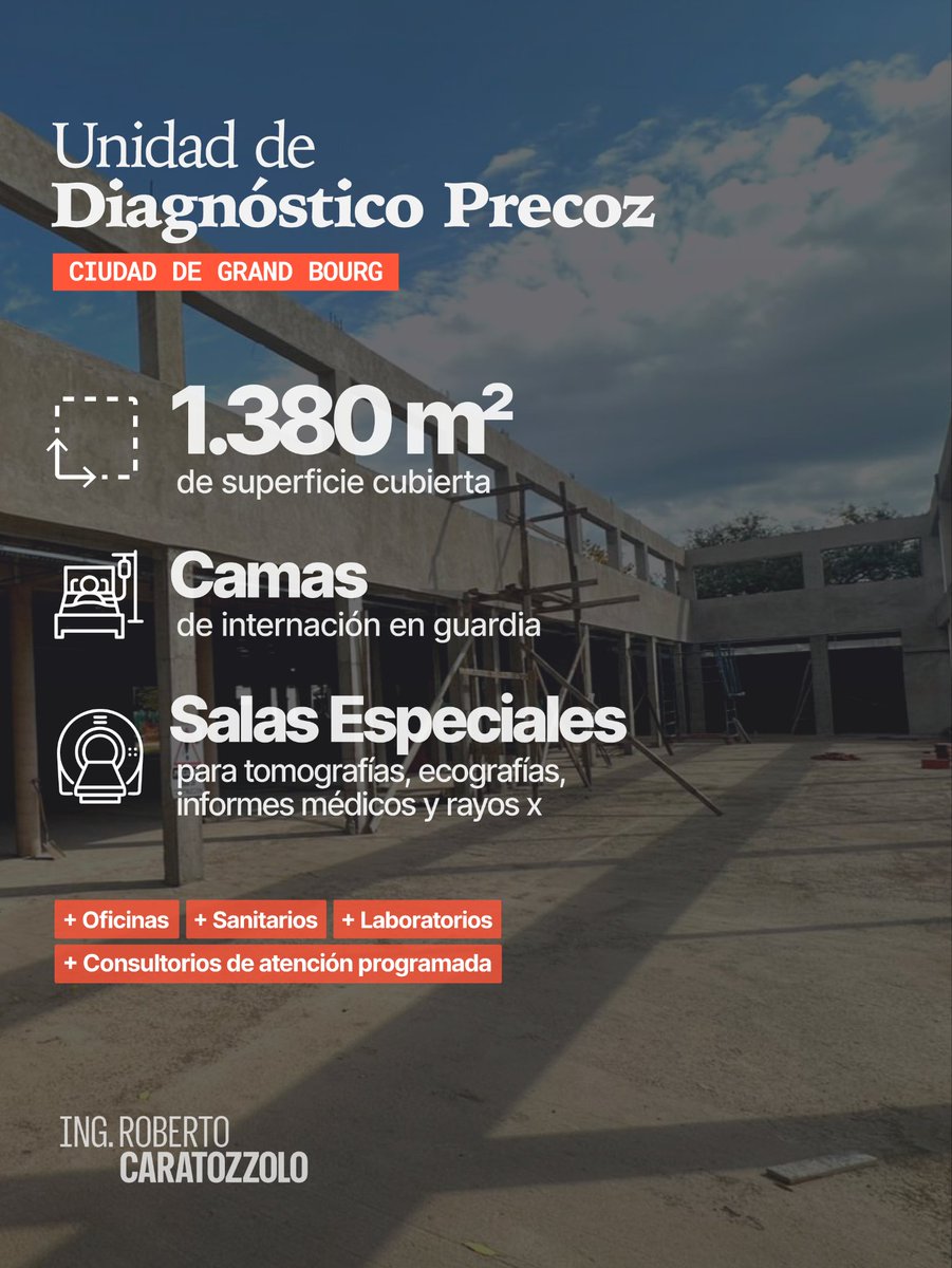 CopesRoberto's tweet photo. 🚧 Grand Bourg tiene una construcción en curso que nos entusiasma a todos: la Unidad de Diagnóstico Precoz.

Cuando esté inaugurado será un espacio clave para la atención sanitaria descentralizada. Mientras tanto, seguimos en obra y avanzamos.

@Nardini_Leo
@munimalvinas https://t.co/rOFNaZqhMJ
