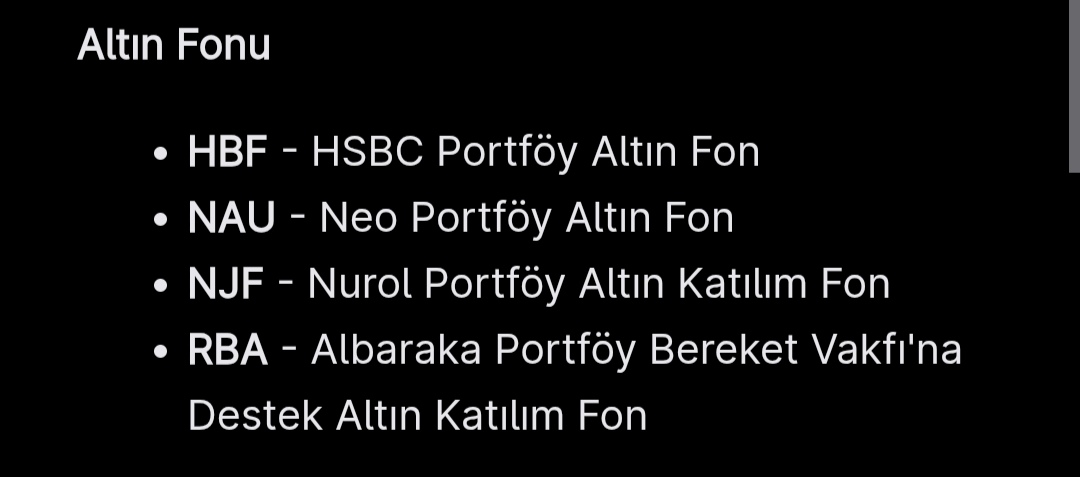 Mustafafilz's tweet photo. Beş yıldızı hak eden altın fonları 
#fon #altınfonu #hbf #nau #njf #rba https://t.co/rULnoRw9ve