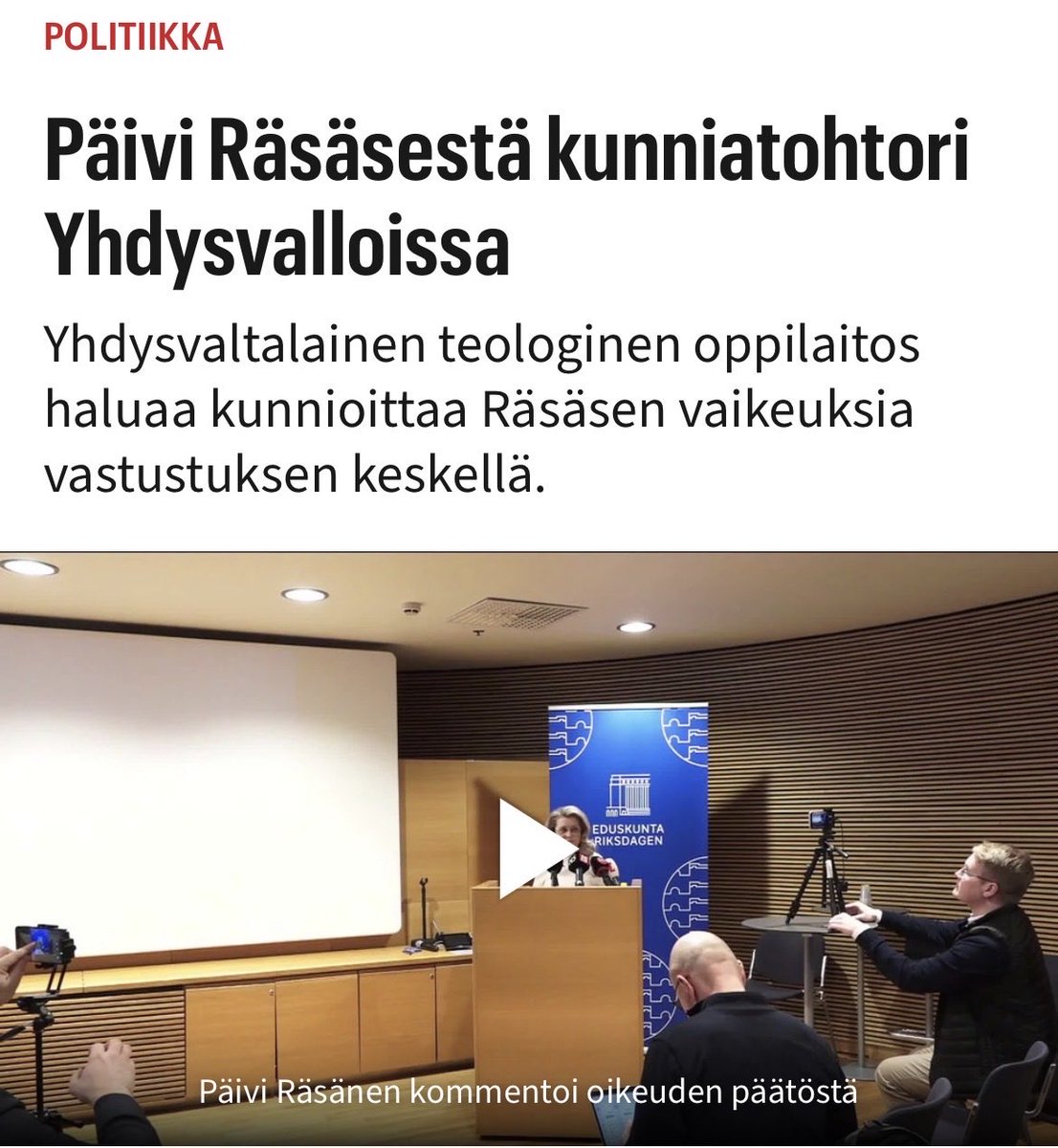 Päivi Räsänen tweet media