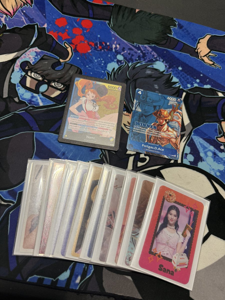 KarooKrew's tweet photo. Hikoichi here! 

Locals last night had some pretty close games. But we took it down with Nami

Still in the fence on whether to play Nami or Enel next week down in Florida

Good game against @Coach_CoboYT  round 2. Came down to last life.

Also thank you to the GOAT  @LuigiAmatoTCG  for his guide and answering loads of questions on his stream