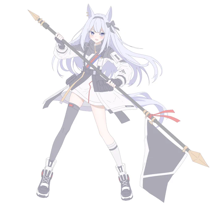 馬獣人のコナトちゃんです。 旗ついた槍でコスト加速とかして欲しい