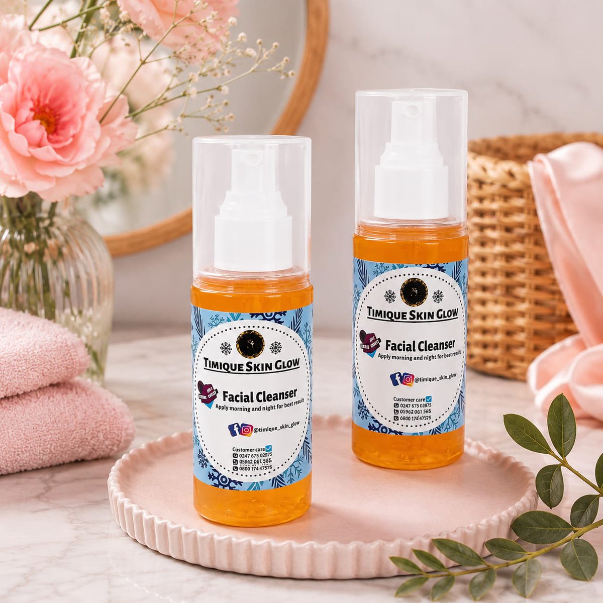 TimiqueSkinGlow's tweet photo. GLOW FACIAL CLEANSER
Gently cleanses the skin while removing dirt, excess oil, and impurities without drying out your face. Suitable for all skin types✨

🧴 Price: ₦6,000
We deliver worldwide🌍
📱WhatsApp: +234 807 6750 293 

#skintok #facialcleanser #skincare #darkspots https://t.co/jkDKTfIrKe