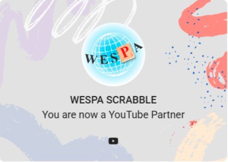 WESPAScrabble's tweet photo. 🚨 BIG NEWS!

WESPA SCRABBLE is now officially a YouTube Partner! 🚀

Thank you to every subscriber, viewer, player, organizer, commentator, and supporter who continues to help grow international Scrabble content online.

And we’re only getting started… 🚀 https://t.co/u7AEBKrcWT