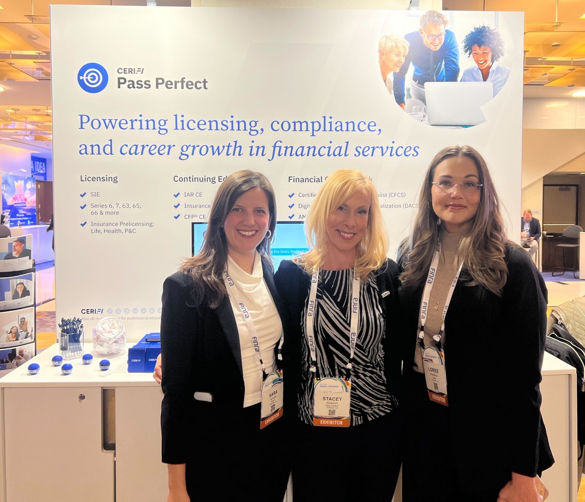 PassPerfect's tweet photo. Day one of the 2026 FINRA conference is in the books! And day two is looking great here in D.C.

Stop by our booth to learn about our securities industry licensing and financial crime compliance products, and for a chance at exclusive discounts and freebies. https://t.co/bIi6zLQjop