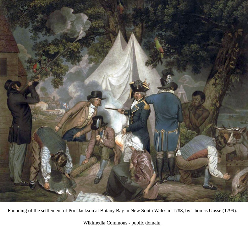 SueCooperBridge's tweet photo. #HistoryNotes📜⛵️🌏
#OTD 1787 A fleet of 11 British ships commanded by Capt.#ArthurPhillip sailed for Australia carrying 1,400 convicts & other free settlers. 13,000 nmi later arrived at #BotanyBay who Phillip rejected, choosing #PortJackson as the first penal colony in Australia https://t.co/XYQzjqxERk