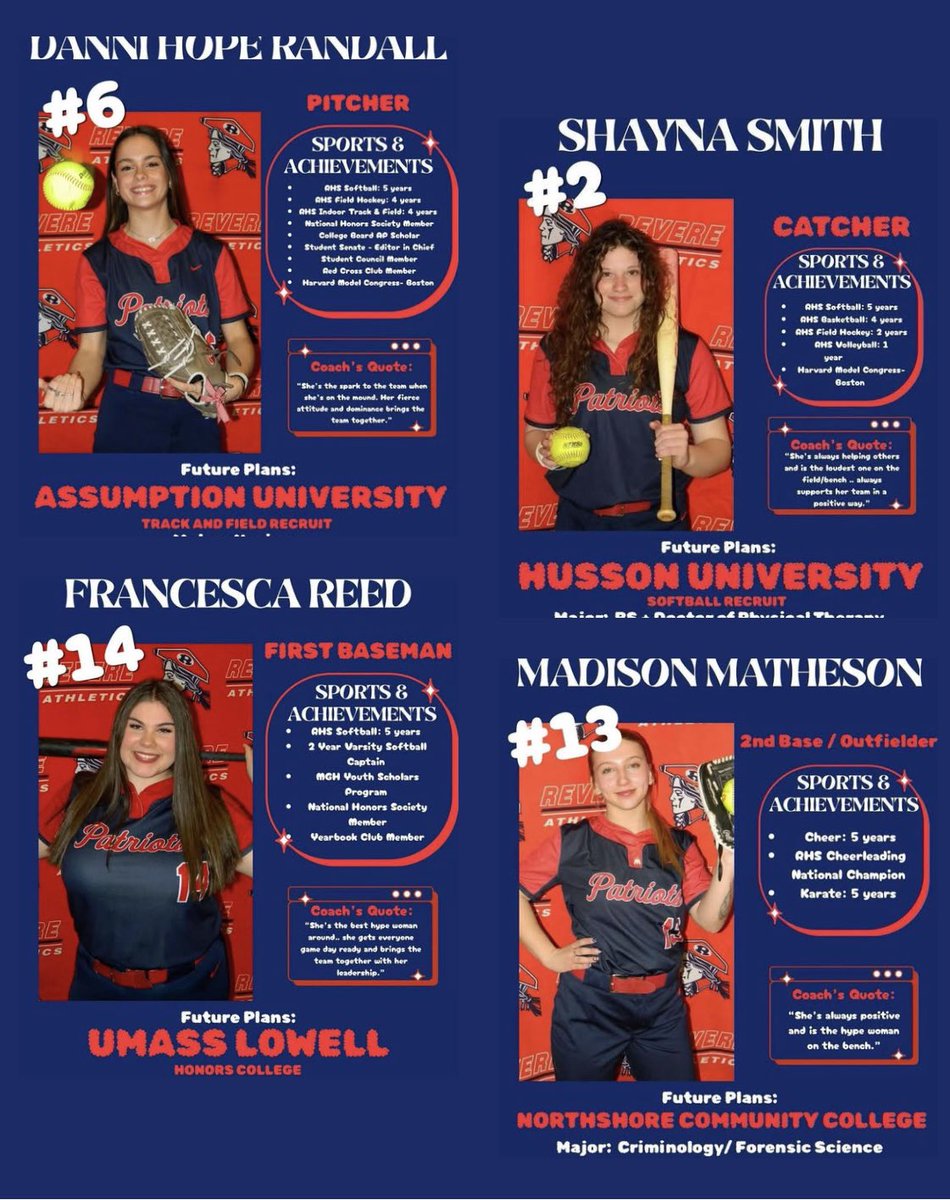 RHSSoftball2022's tweet photo. Senior day tonight starting at 5:40pm.. game vs Somerville starts at 6pm https://t.co/jU4LVfUJ8Z