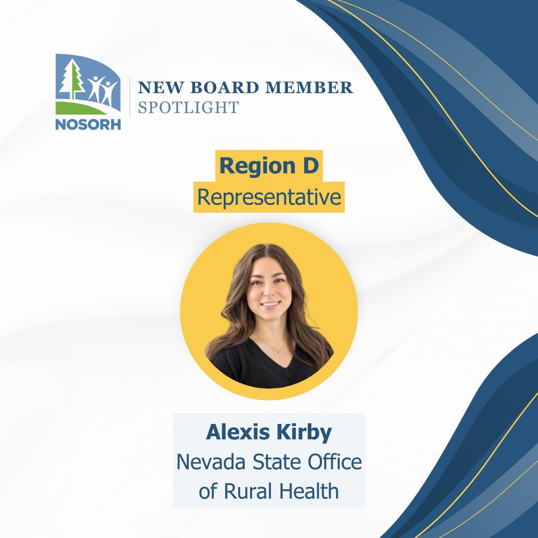 NOSORH's tweet photo. ⭐ New Board Member Spotlight:

We’re excited to welcome Alexis Kirby as a Region D Representative.

Alexis also serves with the Nevada State Office of Rural Health and is committed to supporting rural communities.

Thank you, Alexis, for helping move the #PowerOfRural forward! https://t.co/kOZkqgYHWG