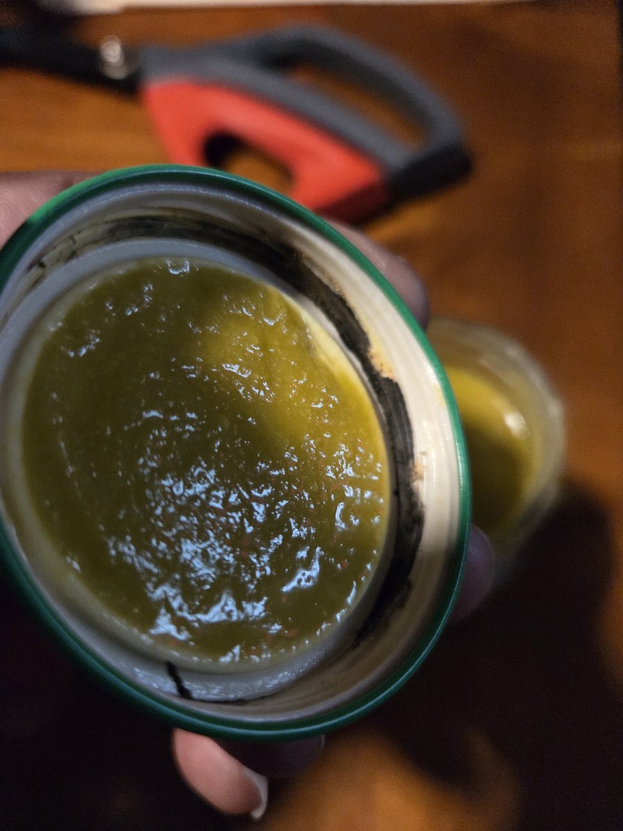 TrickyShoes's tweet photo. @BeechnutFoods 
I guess I should consider ourselves lucky? We got the mold, not the lead bottle?
&amp; yes they told me to "keep it in the fridge" "while waiting for a return envelope" Two times! "Keep our science experiment in your fridge, next to  everyone's food &amp; wait" https://t.co/Am1gy5vmMm
