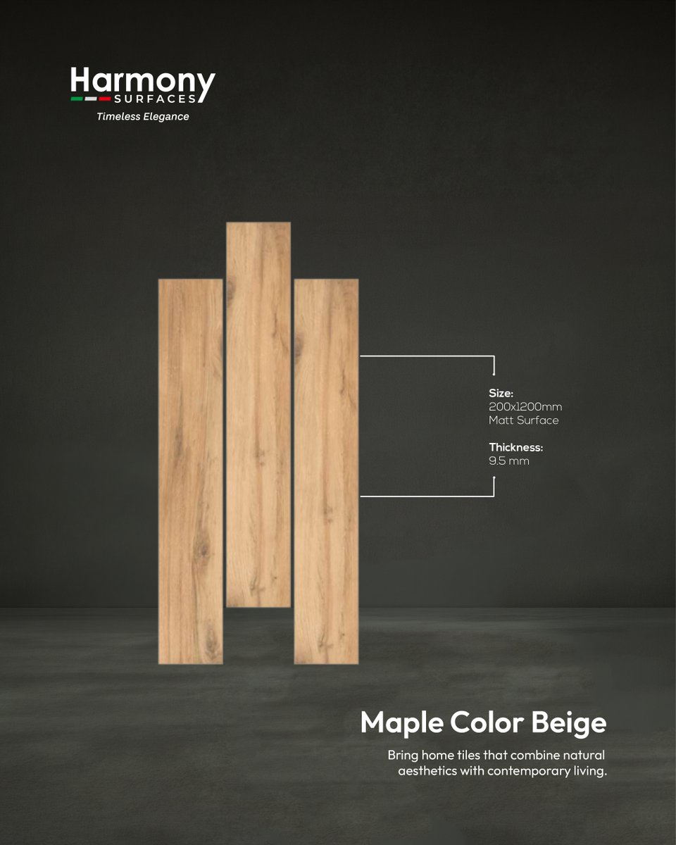 HarmonySurfaces's tweet photo. Natural wood aesthetics. Modern tile durability. 📷
Meet Maple Color Beige — designed for elegant everyday living.
#harmonysurfaces #HomeUpgrade #LuxuryLiving #TileDesign #سيراميك https://t.co/iaq0o5L4Qh