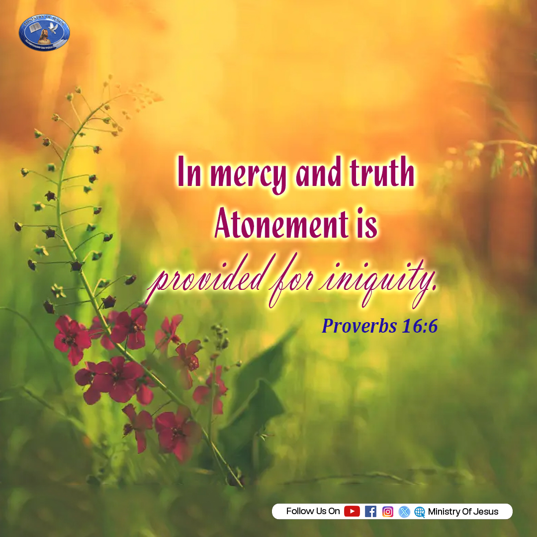 MinistryOfJesu2's tweet photo. In mercy and truth Atonement is provided for iniquity. Proverbs 16:6 #ministryofjesus #anandastira #margretstira #MercyAndTruth #Atonement #GodsGrace #Faith #BibleVerse #ChristianLife #Forgiveness #WalkInTruth #GodIsMerciful #HopeInChrist #Grace #Redemption #HolyLiving #Wisdom https://t.co/rD2XUvgsbP