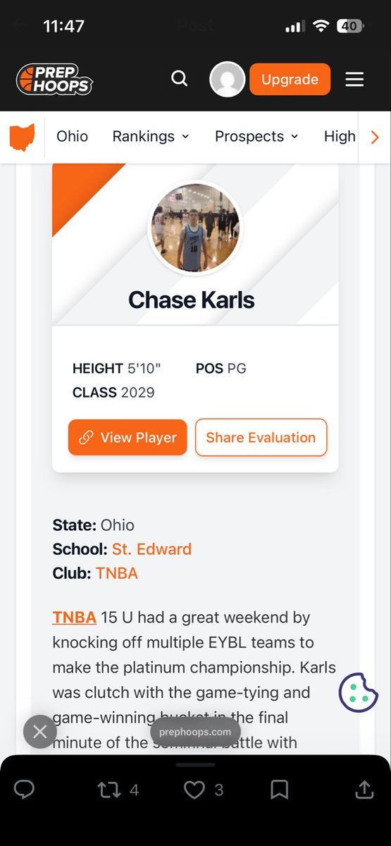 Chase Karls tweet media