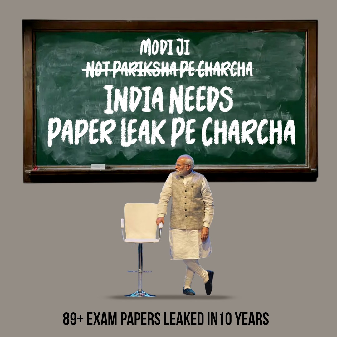 avinashpandeinc's tweet photo. देश के करोड़ों युवाओं का भविष्य आज लगातार हो रहे पेपर लीक और परीक्षा घोटालों की भेंट चढ़ रहा है।

NEET सहित कई महत्वपूर्ण परीक्षाओं में धांधली और पेपर लीक की घटनाएं केवल प्रशासनिक विफलता नहीं, बल्कि युवाओं के सपनों के साथ किया गया घोर अन्याय हैं। वर्षों की मेहनत, संघर्ष और उम्मीदों को इस भ्रष्ट व्यवस्था ने मज़ाक बनाकर रख दिया है।

जब देश का युवा जवाब मांग रहा है, तब सरकार केवल “परीक्षा पे चर्चा” में व्यस्त है। देश को अब “पेपर लीक पे चर्चा” और ठोस कार्रवाई चाहिए।

परीक्षाओं की निष्पक्षता सुनिश्चित करना सरकार की जिम्मेदारी है, और इस जिम्मेदारी से भागा नहीं जा सकता। दोषियों पर सख्त कार्रवाई हो, युवाओं को न्याय मिले और भविष्य के साथ खिलवाड़ तुरंत बंद हो।

#NEET #PaperLeak #YouthJustice