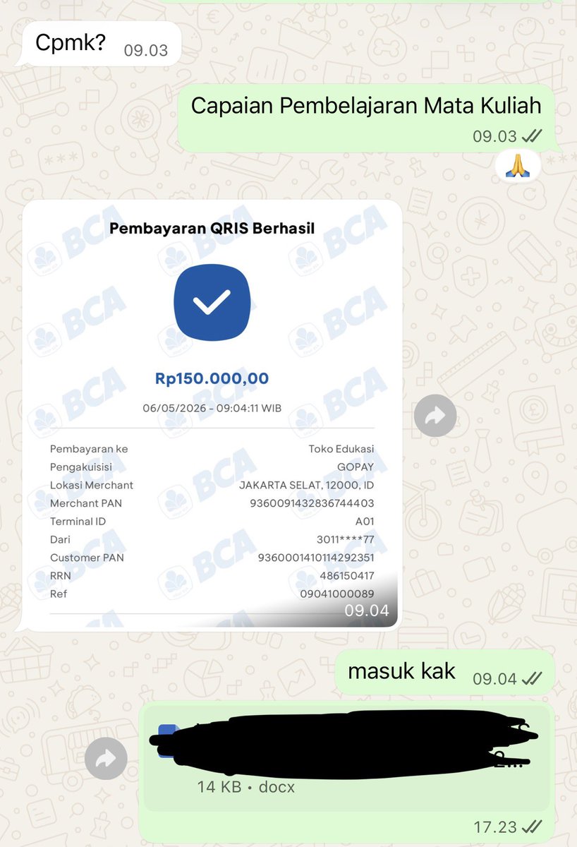 Mackenyuwifey's tweet photo. Open 24 Jam yaa joki tugas, bisa langsung WA di bioo🤍 bisa inrush dan tepat dan termurah bisa nego☺️

Bisa:
Makalah
Inggris
Infografis
Paper
Analisis
Jurnal
PKM
Essay
Artikel
Soal
Skripsi
All matkul All tugas

Testi 1000+ : https://t.co/7FZ9QLyjPW
#zonauang #bealanja #jokitugas https://t.co/bHBr4hSaIE