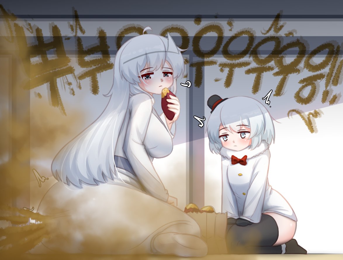 Gas_tanker's tweet photo. Art trade with ゴーストアオイ(@fR7BMWTxyI9xr6e) 
thank you for the adorable ghost girl and cute Yukino~! https://t.co/47zVLb8khi