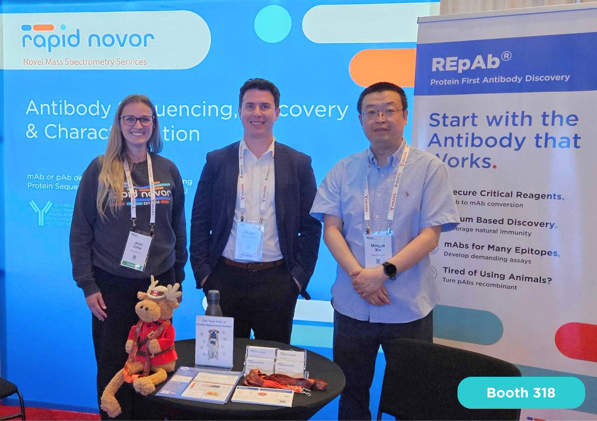rapidnovor's tweet photo. 🎬We’re live from #PEGSBoston! 

You can find us at ⬇️
📍 𝗕𝗼𝗼𝘁𝗵 #𝟯𝟭𝟴
📌 𝗣𝗼𝘀𝘁𝗲𝗿 𝗣𝗿𝗲𝘀𝗲𝗻𝘁𝗮𝘁𝗶𝗼𝗻: Thursday, May 15 | "Conversion of Polyclonal Anti-Idiotypes into Characterized Recombinant Antibodies" 

If you’re attending PEGS, come say hello!

#PEGSummit https://t.co/M6GghKZwrY