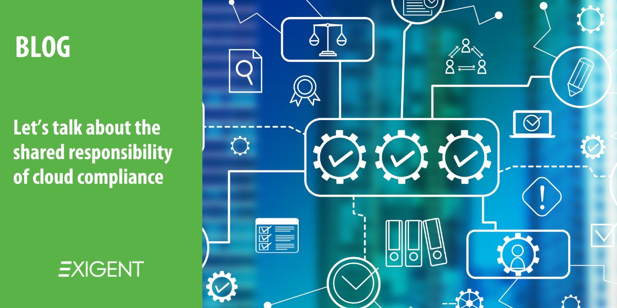 _EXIGENT's tweet photo. Think your cloud provider handles compliance? Think again. The biggest risks come from misconfigurations and a lack of visibility. It's time to rethink your strategy, and we can help. 
See our tips @ https://t.co/uDZ7h36iQd

#CloudCompliance #Cybersecurity #DataProtection  #MSP https://t.co/KEYCHPS9Wo