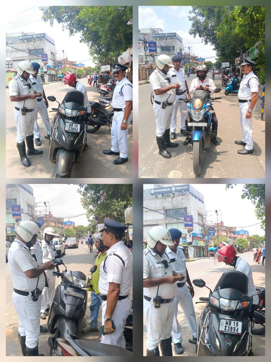 Two Wheeler Riding Without Helmet Kolkata Traffic Police prosecuted a total of 3,302 two-wheeler riders ...