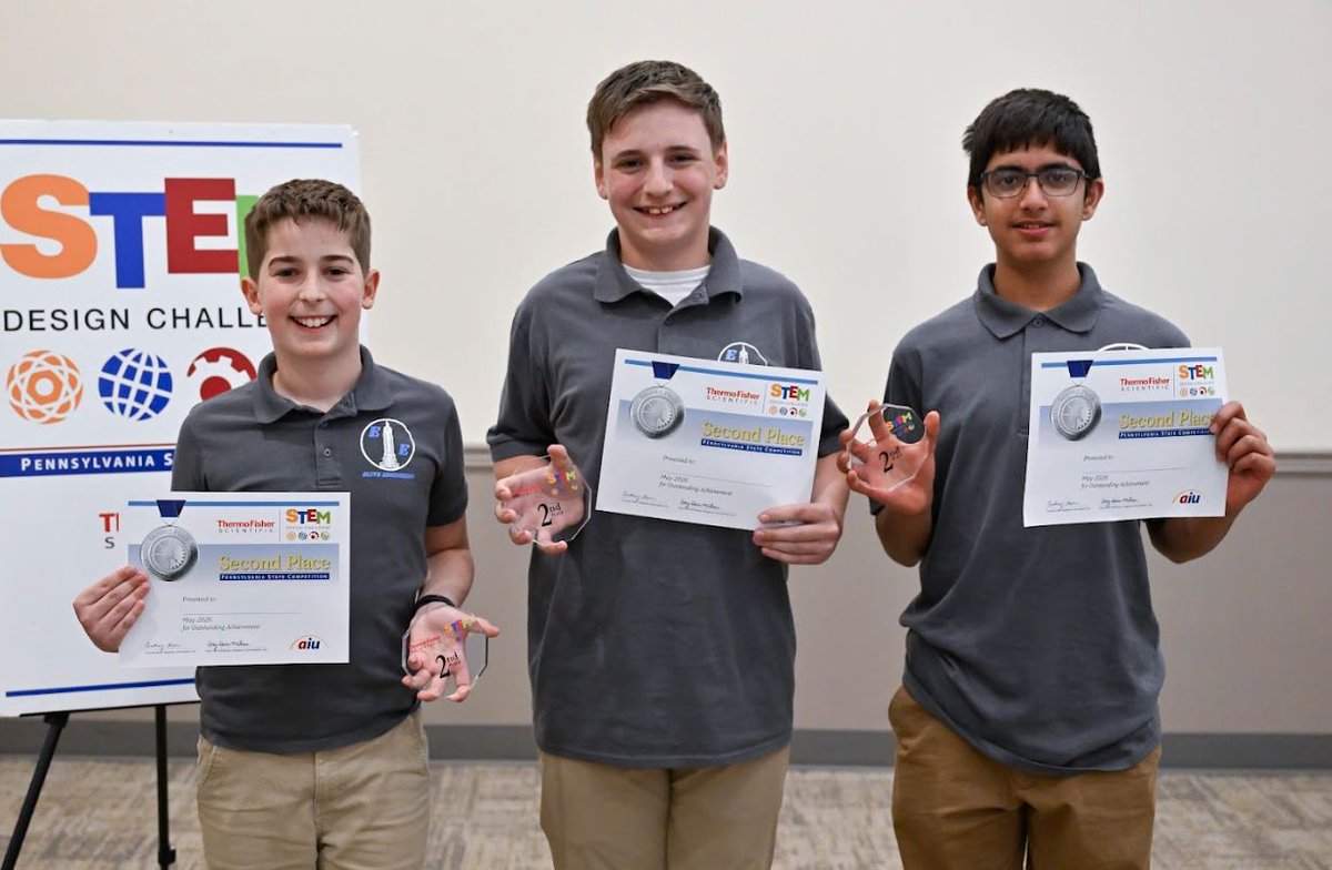 LuzIU18's tweet photo. Congratulations to students from the Dallas School District. 1st and 2nd place winners in their divisions of the STEM Design Challenge State Finals. @LuzIU18 was very proud to support your great schoolwide program. #CareerReadyPA #STEM4ALL https://t.co/alVL5Wp9ei