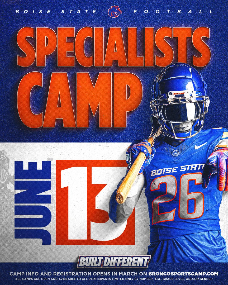 DevonMcPeek's tweet photo. KICKERS‼️
PUNTERS‼️
SNAPPERS‼️

We are 1️⃣ month out from the @BroncoSportsFB Specialists Camp

Lock in your spot here >> https://t.co/VjllyY31U3 

#BuiltDifferent #SWATontheReady https://t.co/Jz28O5bZDA