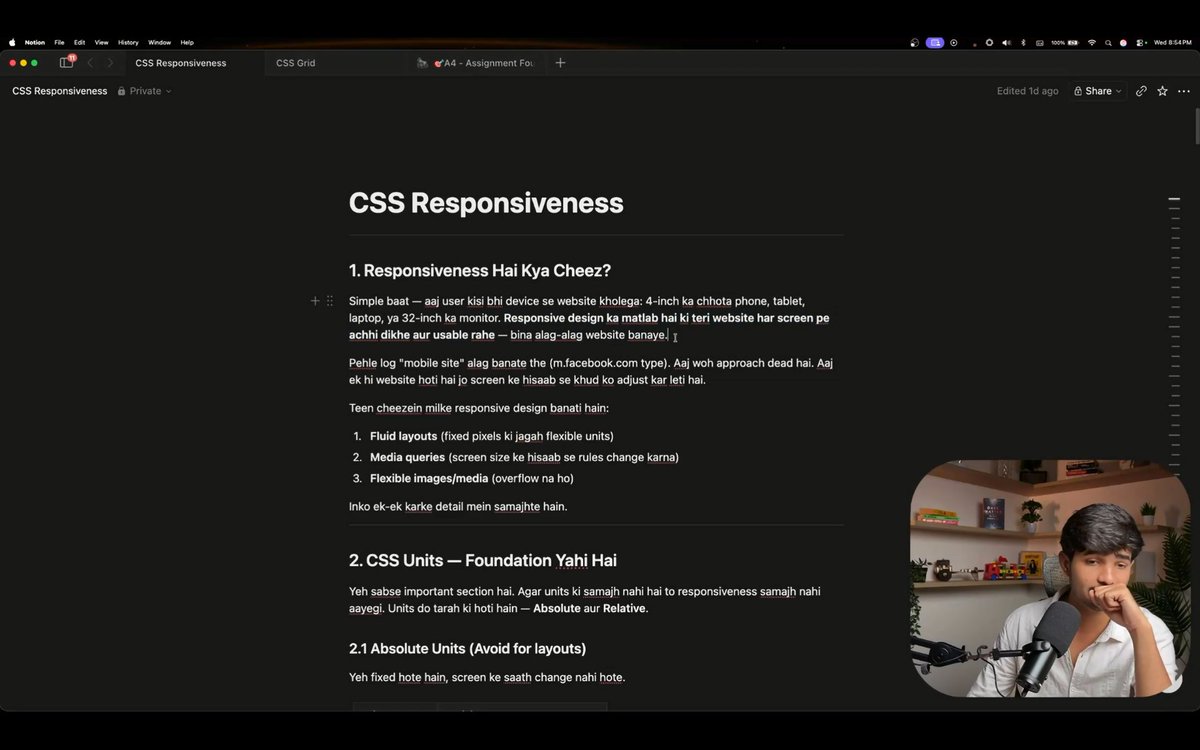 carryxode's tweet photo. @sarthacksharma  From px to rem, % to vh/vw — every unit shapes how our layouts breathe across screens.

Add tools like clamp(), min/max-width, and you unlock true adaptability ✨

📌 Responsive isn’t about writing more code, it’s about writing smart code.— @sheryians_ https://t.co/nFsfHtN9Z6