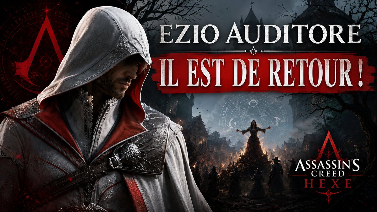 xj0nathan's tweet photo. Je voulais garder l'info jusqu'à la sortie de Black Flag Resynced mais on m'a devancé...alors je peux vous le dire : oui, Ezio devrait être de retour dans Assassin's Creed Hexe !

https://t.co/mtcUKyj3L5 https://t.co/PmMzGOlsSz