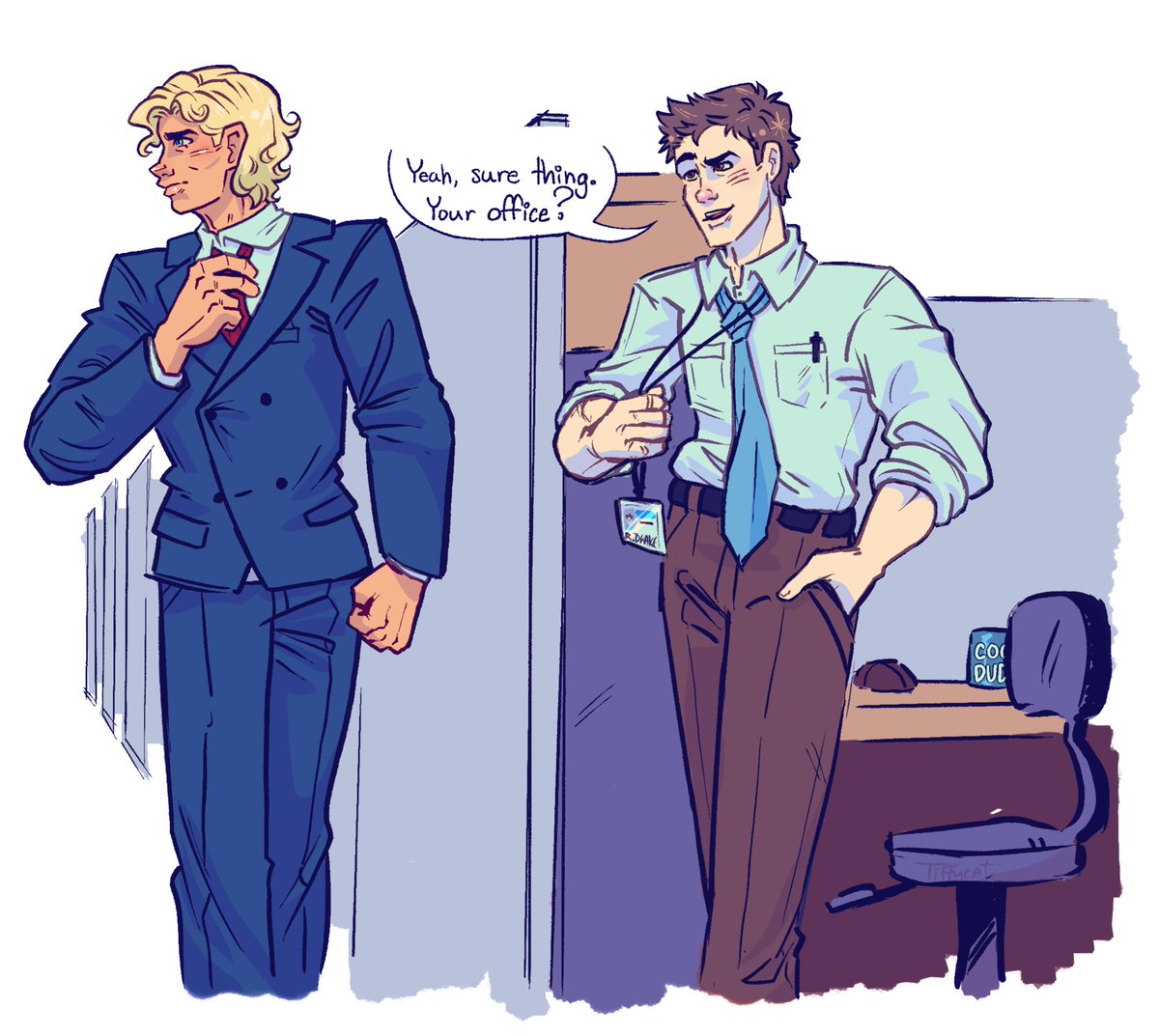 Tiiffycat's tweet photo. bet these two are an hr nightmare
#bobbydrake #warrenworthington https://t.co/NwO5MgyZRc