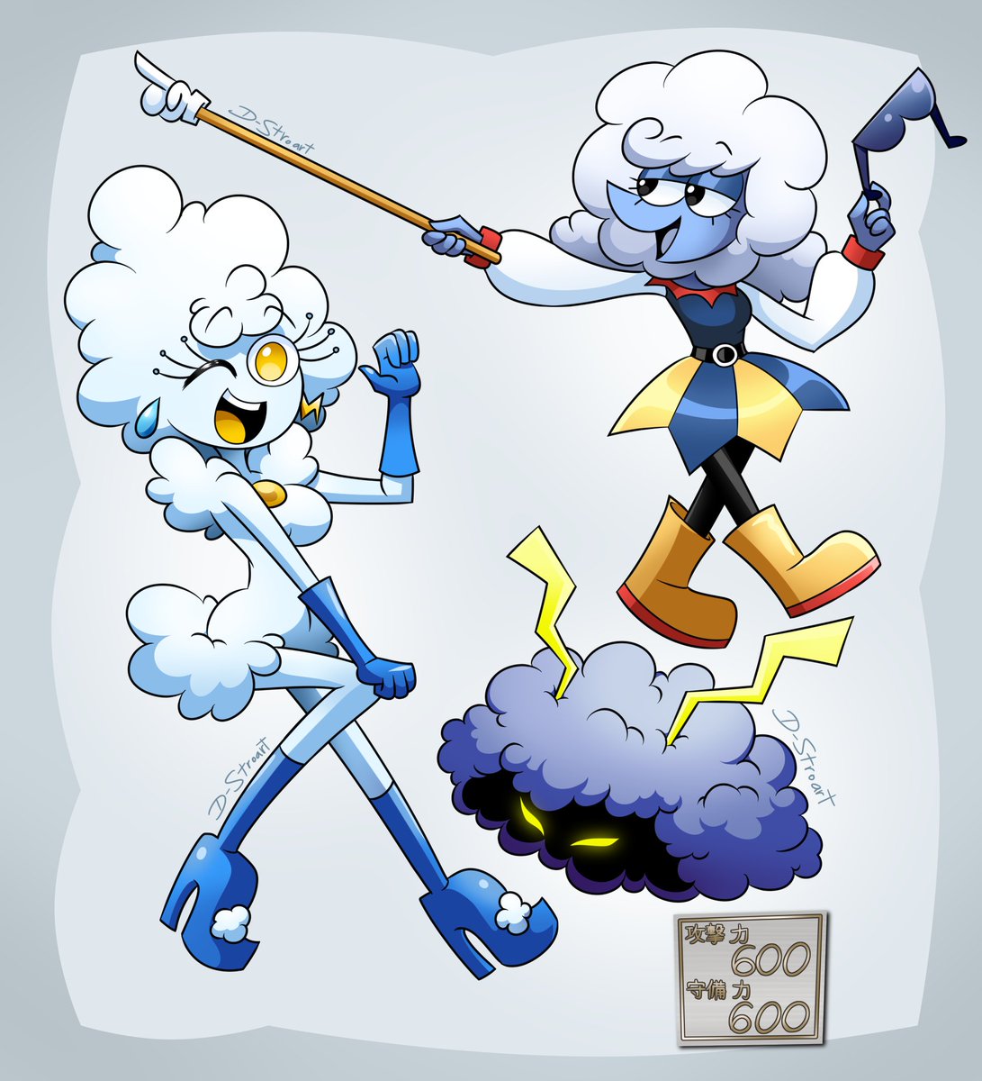 Dstroarts's tweet photo. ☁️Clouds☁️
Featuring Elnina from Deltarune, Sunshine from OK K.O. Let's Be Heroes and LaLa Li-oon from Yu-Gi-Oh! https://t.co/cZNlN3CB1n