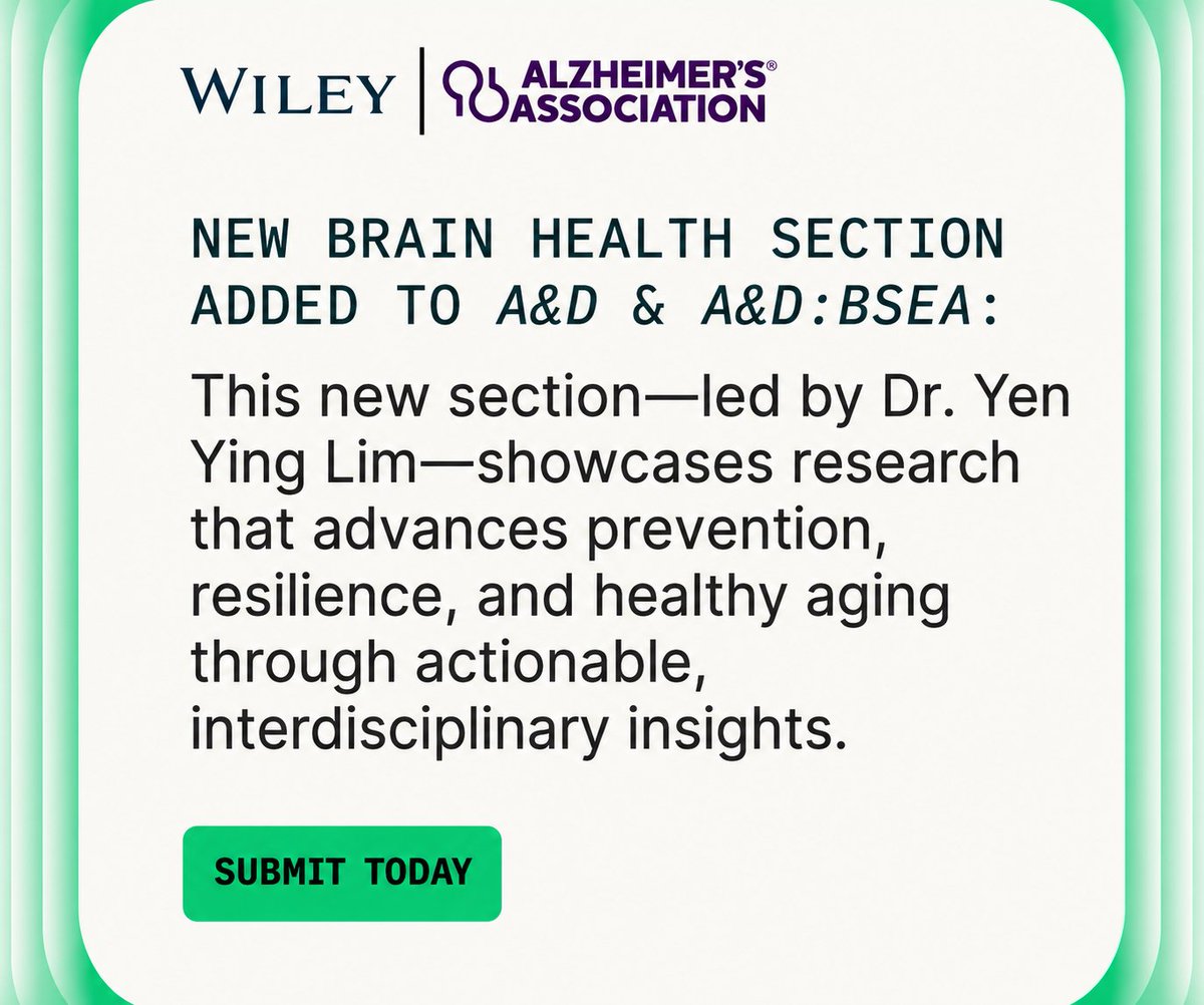 Alzheimer's & Dementia Journals tweet media
