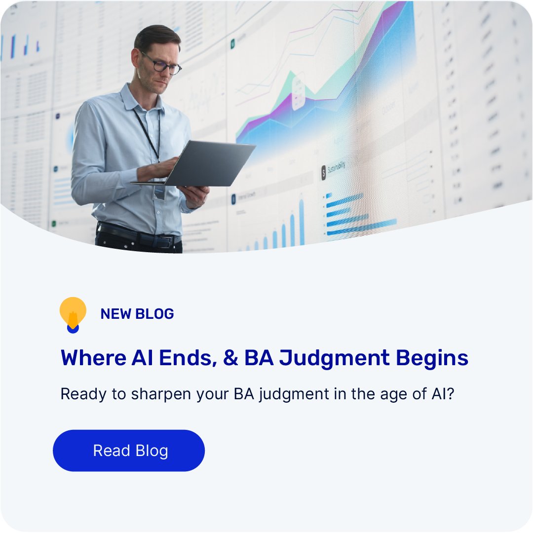 watermarklearn's tweet photo. 🚀 AI is incredible at first drafts.

Sprint prep.
Meeting recaps.
User story templates.
Process documentation.

But accountability? That still belongs to the BA.

📚 Ready to level up your AI + BA skill set? Let AI take the first pass at these 3 tasks:
https://t.co/ttb9eQsUZZ https://t.co/npg8d40Emb