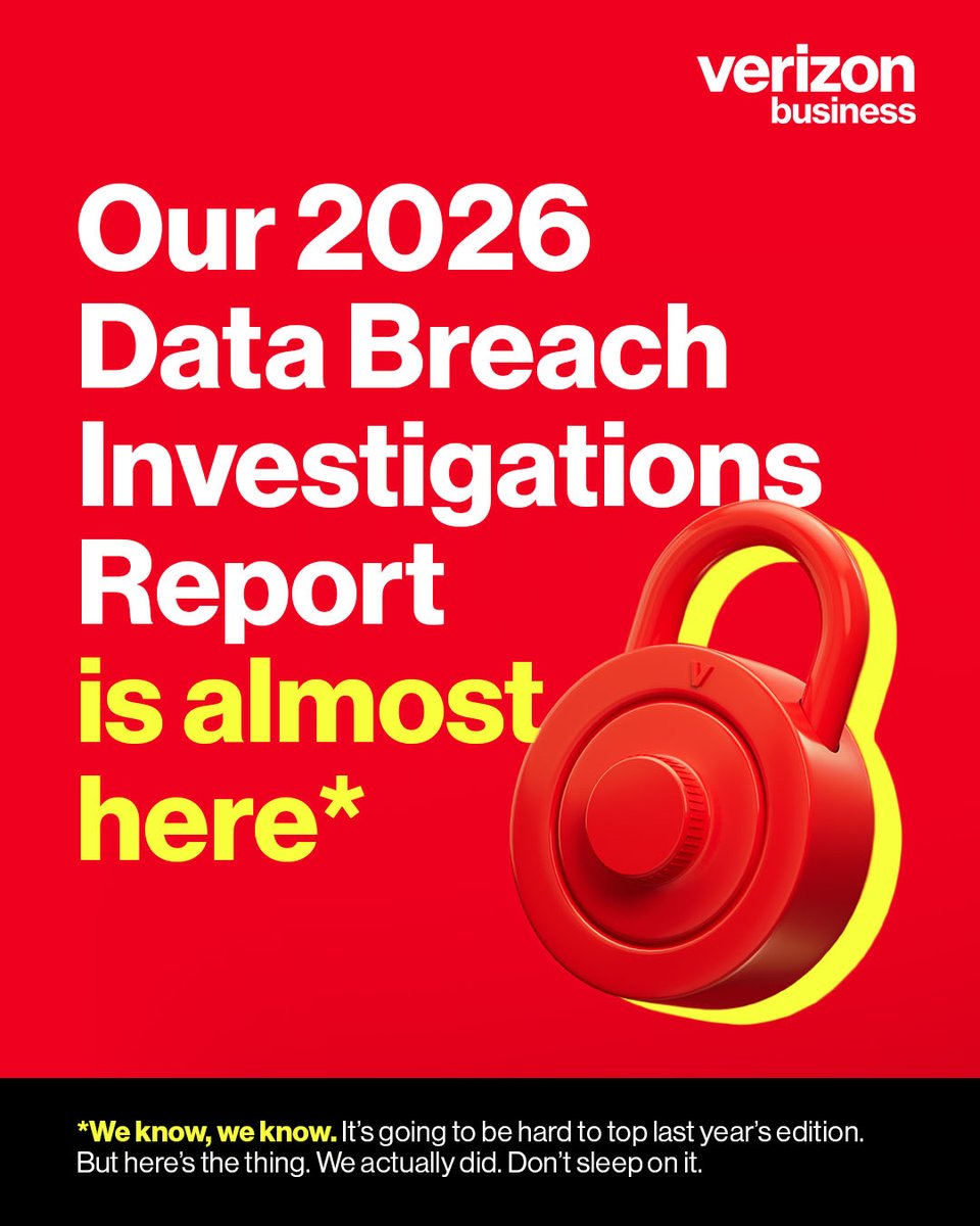 VerizonBusiness's tweet photo. The wait is almost over. Our definitive look at the latest threat trends and data breach insights is almost live—and you won’t want to miss it. Stay tuned. 

Register now ➡️ https://t.co/vVxKkvCiAQ https://t.co/DqFk3T0f1t