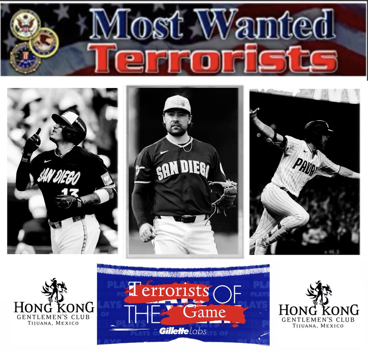 cjwalters4242's tweet photo. Matt Waldron, Jake Cronenworth and Manny Machado are your Hong Kong #TerroristsOfTheGame presented by Hong Kong Tijuana in collaboration with Carr’s Signature Wisconsin Cheese.
Cheesiest cheese in the upper midwest.
Use code #MattyKnucks for 6-7% off your orders. https://t.co/qgCJ2liG2H