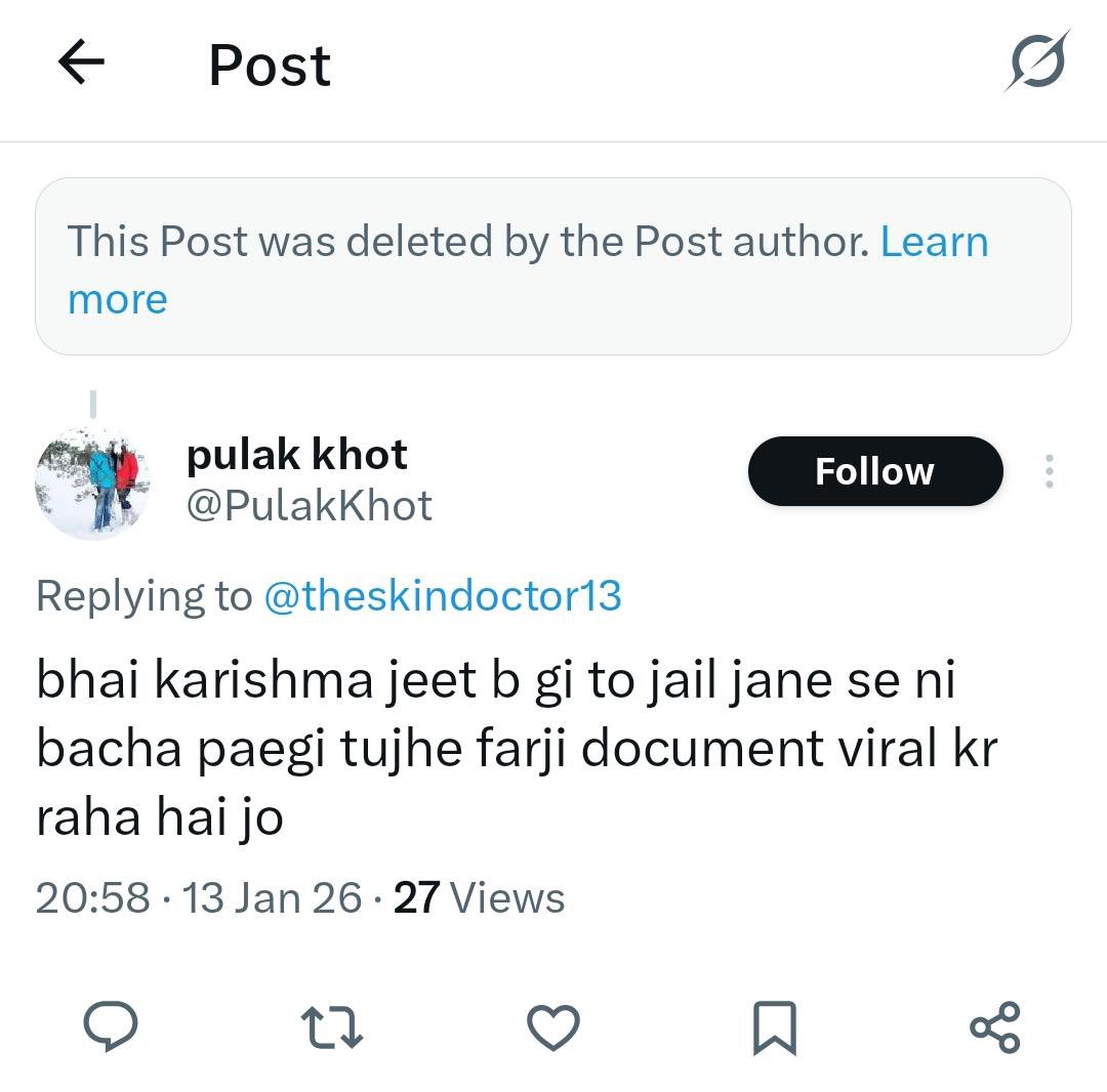 AlwaysProsenjit's tweet photo. What's the tweet btw @theskindoctor13 tweeted https://t.co/ig6pNYcCfx