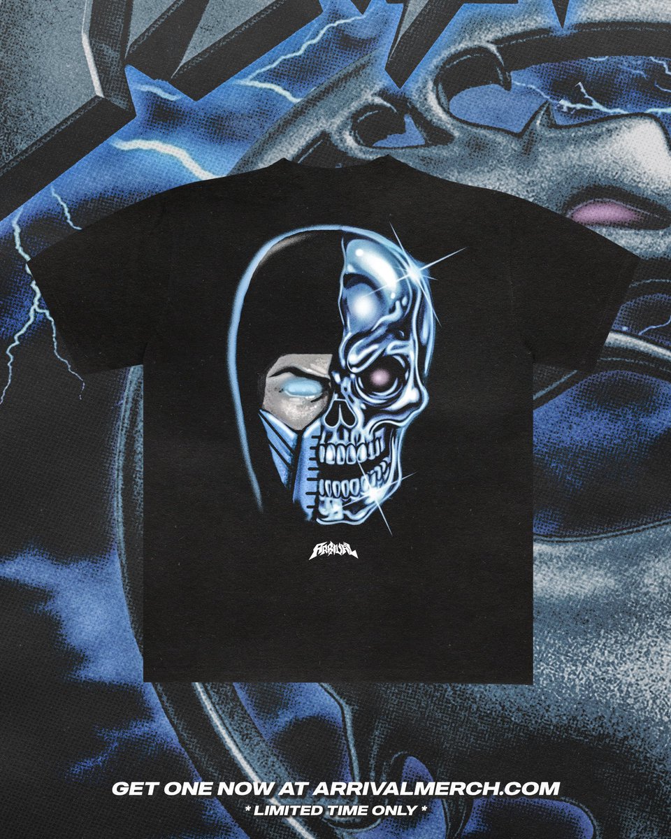 ThatPunkIsaac's tweet photo. 🚨LIMITED STOCK LEFT!🚨

Get the new ARRIVAL x Mortal Kombat Tee today before it’s gone forever!

• Worldwide Shipping
• Comfort Colors
• Sizes Small-4XL

⬇️ SHOP NOW:
https://t.co/oMLfb0wYNp https://t.co/9IR2hnwVct