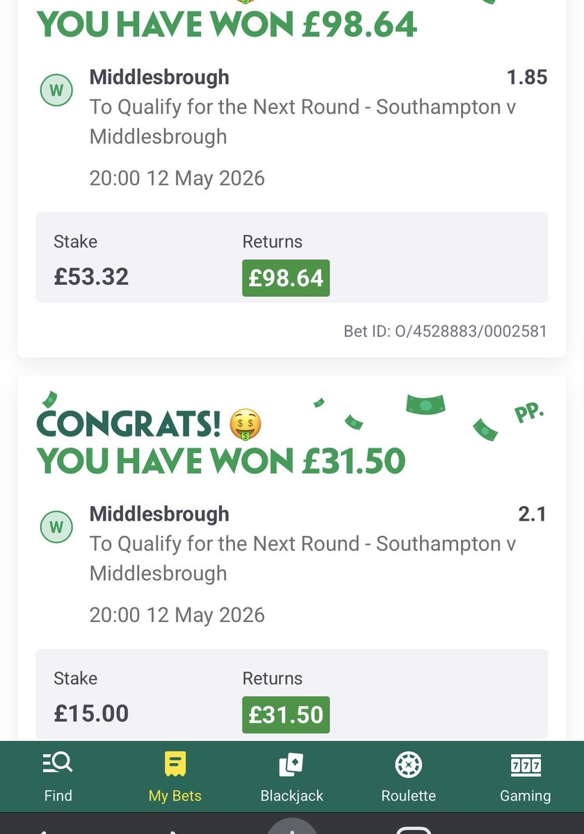 Cal2707's tweet photo. @paddypower Cheers Paddy! https://t.co/Nu4KO5qlqb