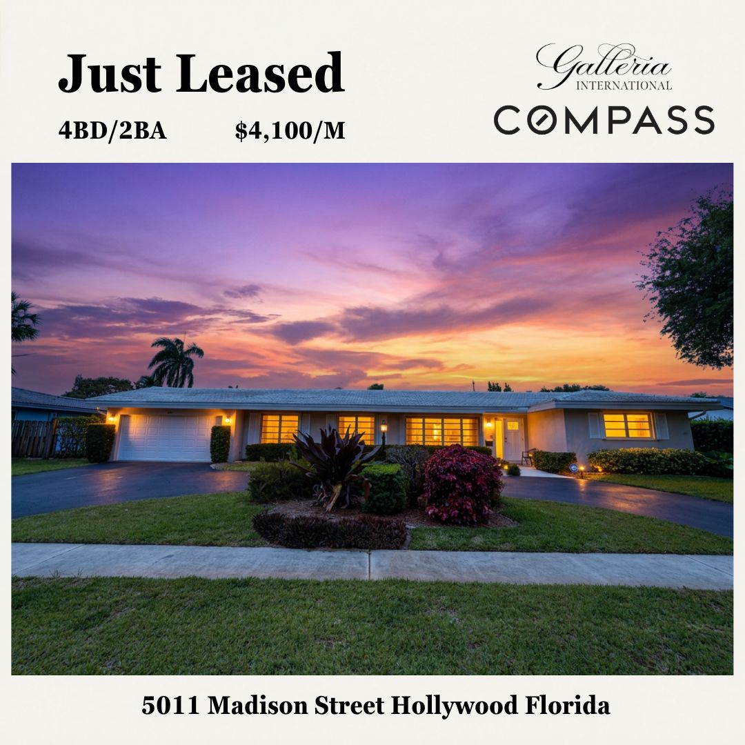 GalleriaIntlRe's tweet photo. Another successful lease by Donatella Mautino! 🎉
5011 Madison St, Hollywood
$4,100/M | MLS# A12001167
Leasing, buying, or selling in South Florida?
📞 954-939-4205
📧 donatella.mautino@compass.com
#galleriarealtors #SouthFloridaRealEstate #compassfl #compassftl #compass https://t.co/eXgIXxkHVe