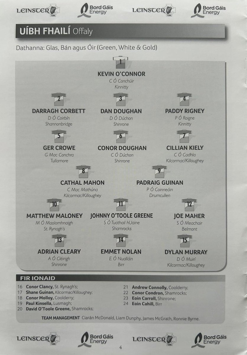 GAA Programmes tweet media