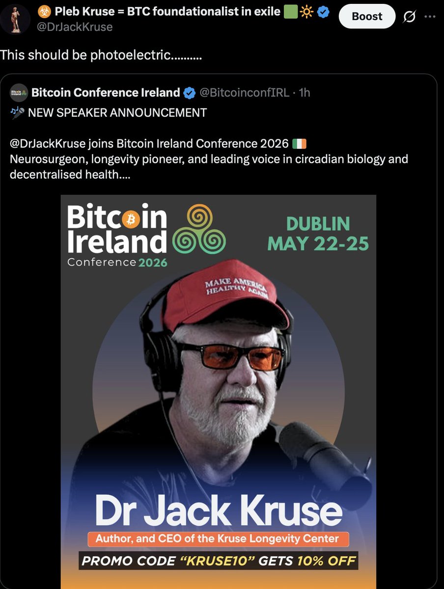 ☣️ Pleb Kruse = BTC foundationalist in exile 🟩🔆 tweet media