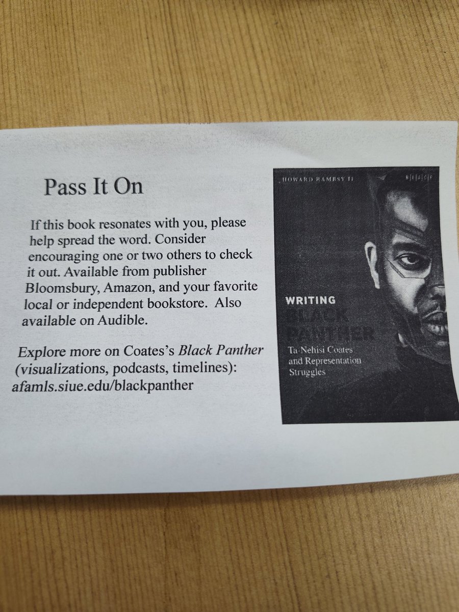 DouglasSimms8's tweet photo. Howard Rambsy II's latest book on Black Panther is out soon! https://t.co/WCDKI9p7oU